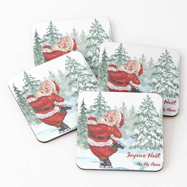 Item preview, Santa Skating Amidst Snowy Trees designed and sold by Design Shop.