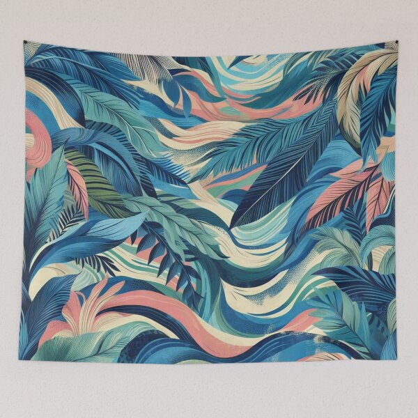 Item preview, Stormy jungle abstract designed and sold by tipitoes.