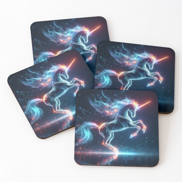 Item preview, Luminous Grace: Polygonal Unicorn in Motion designed and sold by Nick Seidel.