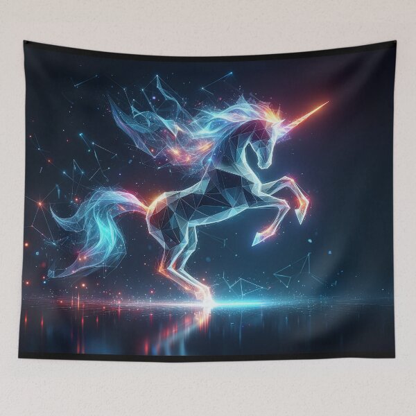Item preview, Luminous Grace: Polygonal Unicorn in Motion designed and sold by Nick Seidel.