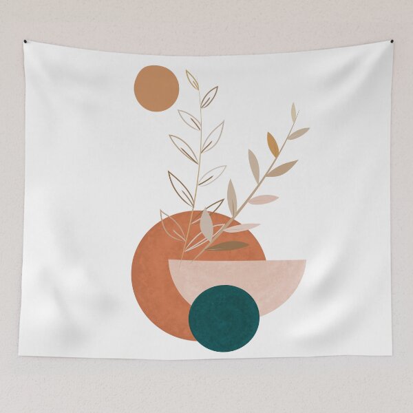 Item preview, Boho Shapes and Plants designed and sold by LeafPH.