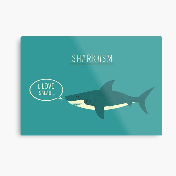 Sharkasm Metal Print