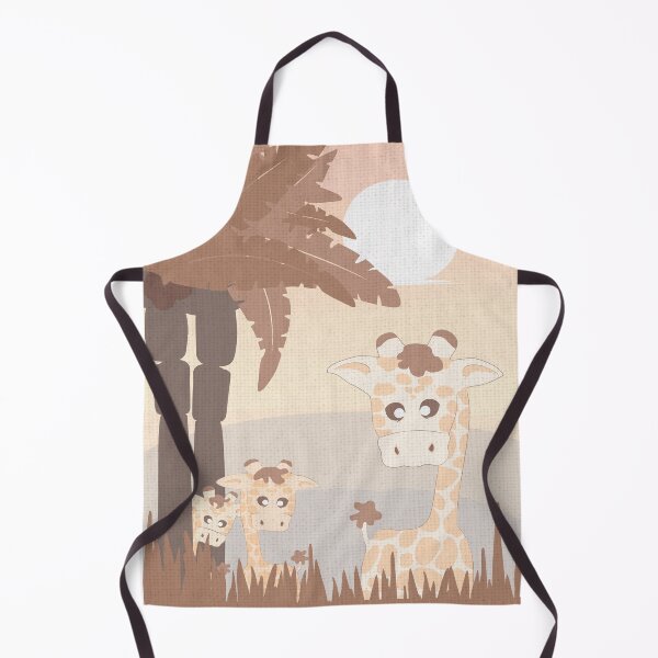 Item preview, Giraffe illustration in brownish and redish colours. designed and sold by Rawilst.