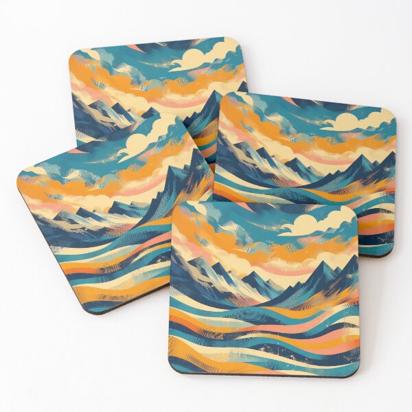 Item preview, Sunset mountains designed and sold by tipitoes.