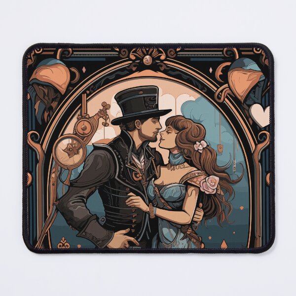 Item preview, Steampunk tarot card VI The Lovers designed and sold by EternalDelight1.