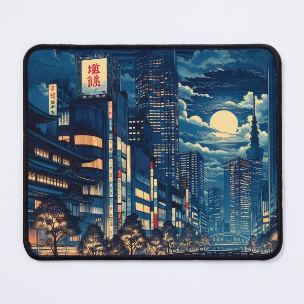 Item preview, Night Tokiyo Watercolor landscape. iPhone and Samsung Galaxy case cover designed and sold by RoManSmArt.