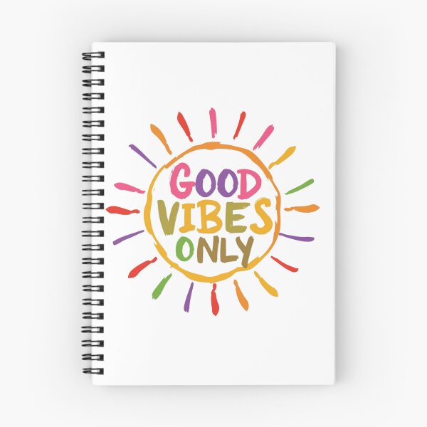 Item preview, good vibes only text colorful, sunny doodle line , cheerful summer happiness mood  designed and sold by Fernnieskillup.
