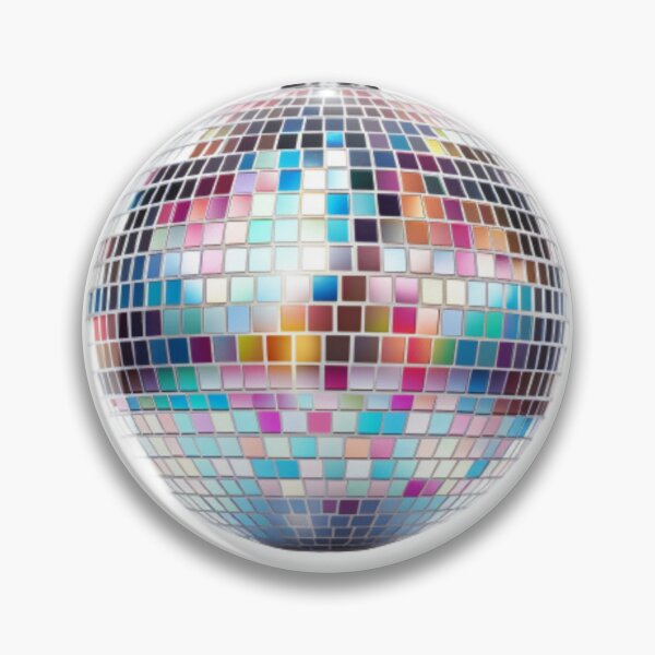 Disco Fever Neck Gator Pink Disco Ball - Disco Woman - Pin