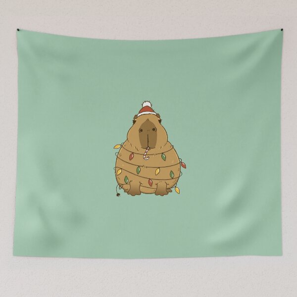 Item preview, Cappy Christmas - A Cute Capybara designed and sold by Abhishek Goldar.