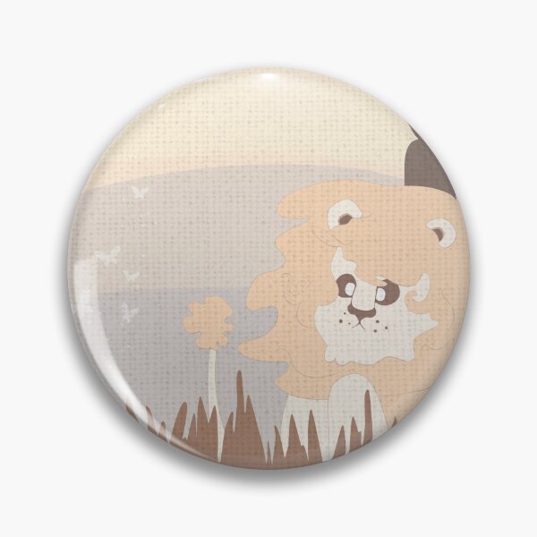 Item preview, Lion illustration in brownish and redish colours. designed and sold by Rawilst.