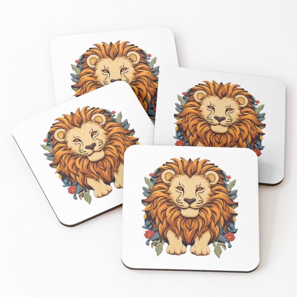 Item preview, Personalised Embroidery Appliqué Artwork of a Regal Big Kitty Cat | Lion Head designed and sold by PaddyMcKhan.