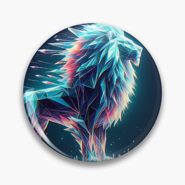 Item preview, Luminous Sovereign: Polygonal Lion Majesty designed and sold by Nick Seidel.