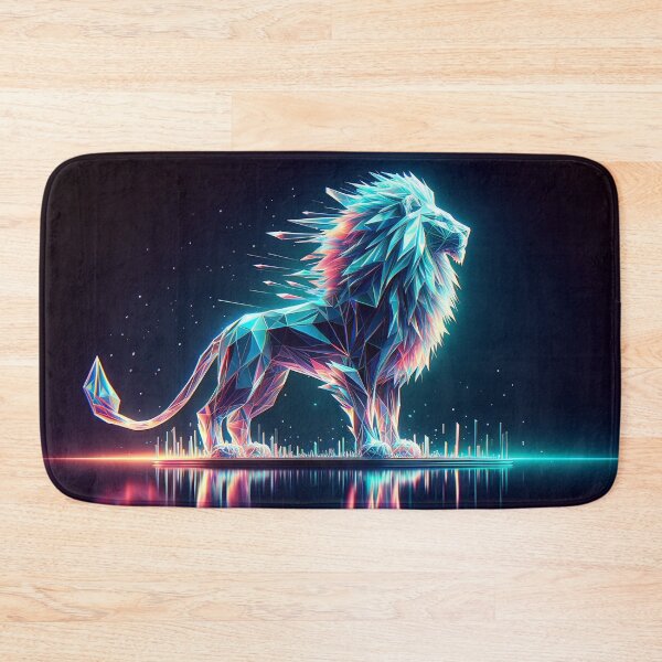 Item preview, Luminous Sovereign: Polygonal Lion Majesty designed and sold by Nick Seidel.