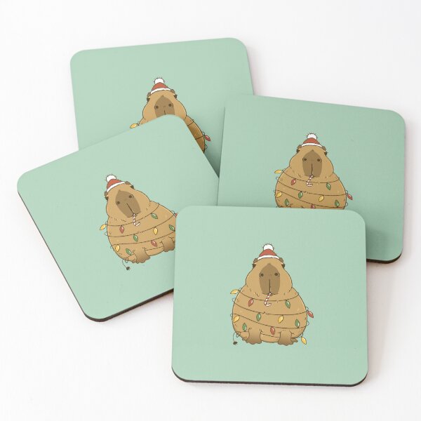 Item preview, Cappy Christmas - A Cute Capybara designed and sold by Abhishek Goldar.