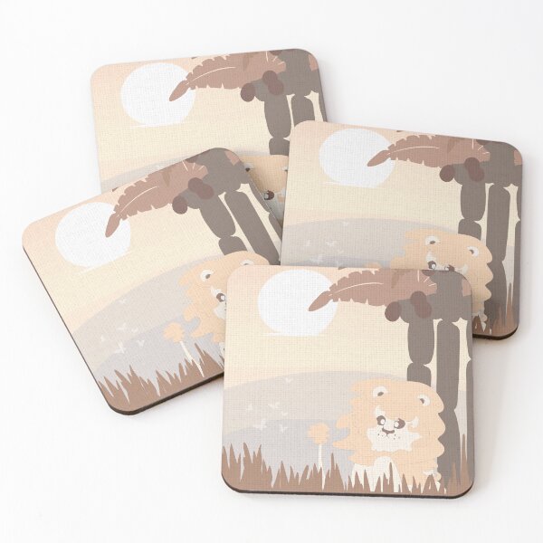 Item preview, Lion illustration in brownish and redish colours. designed and sold by Rawilst.