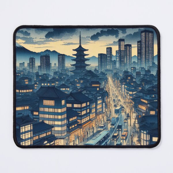 Item preview, Night Tokiyo anime Watercolor landscape. iPhone and Samsung Galaxy case cover designed and sold by RoManSmArt.