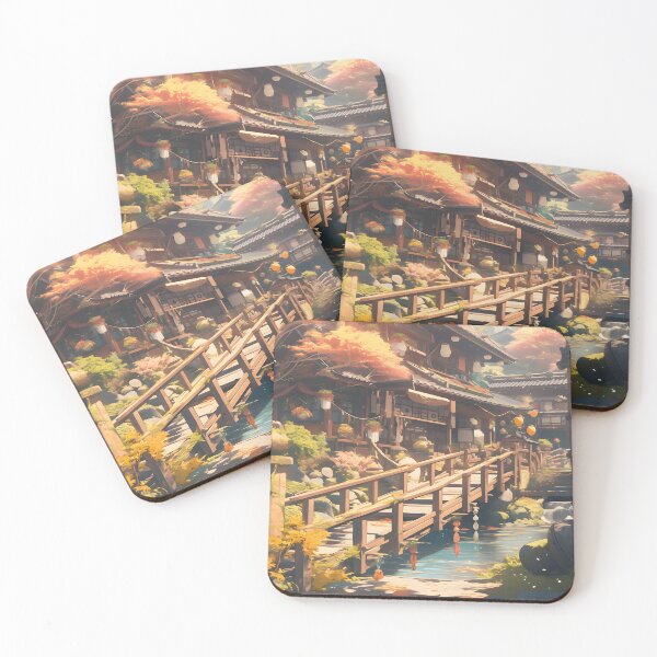 Item preview, Japanese Village Poster designed and sold by LynZorHome.