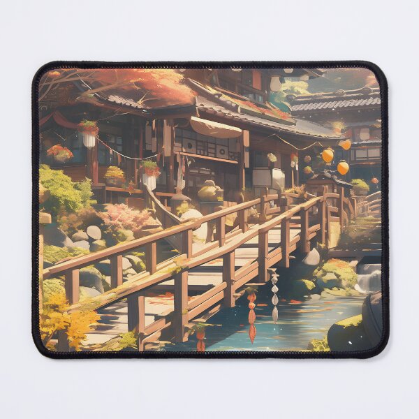 Item preview, Japanese Village Poster designed and sold by LynZorHome.