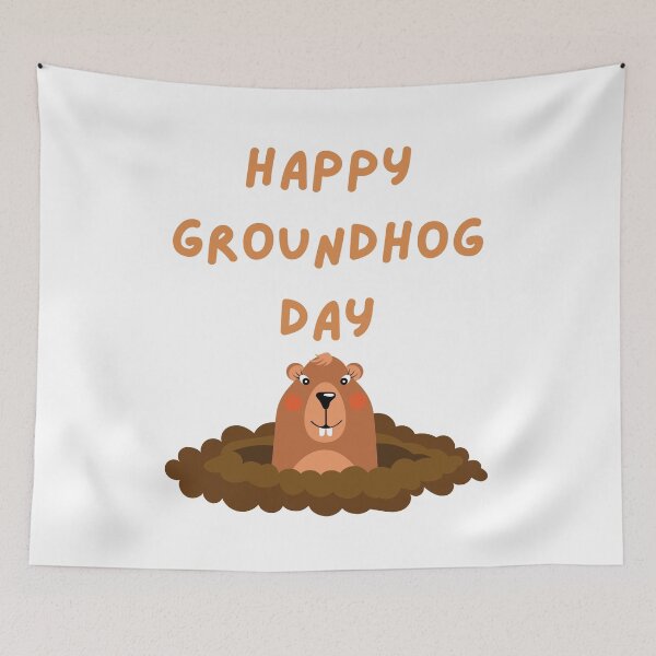 Item preview,  Happy Groundhog Day designed and sold by Simo0455.