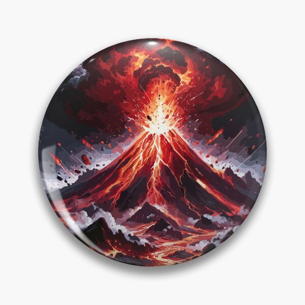 Item preview, Fiery volcanic eruption designed and sold by LongIslandDesgn.