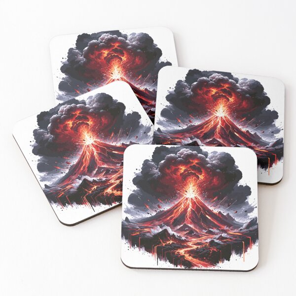 Item preview, Fiery volcanic eruption designed and sold by LongIslandDesgn.