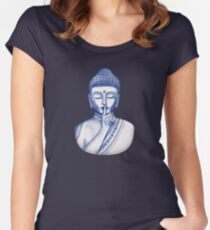 Shh ... do not disturb - Buddha Women's Fitted Scoop T-Shirt