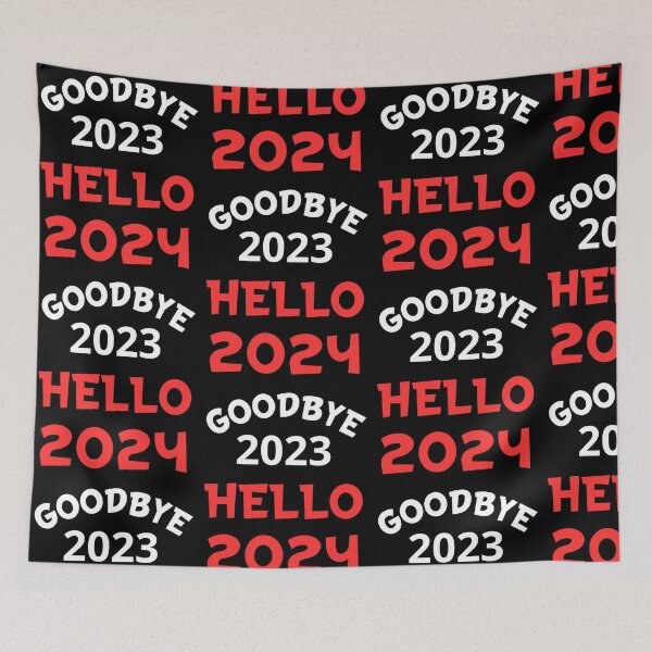 Item preview, Goodbye 2023 Hello 2024 designed and sold by ArtisShops.