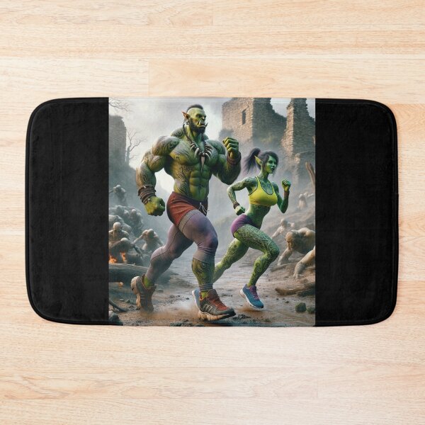 Item preview, Orcs Love to Jog designed and sold by Matthew Kinnersly.