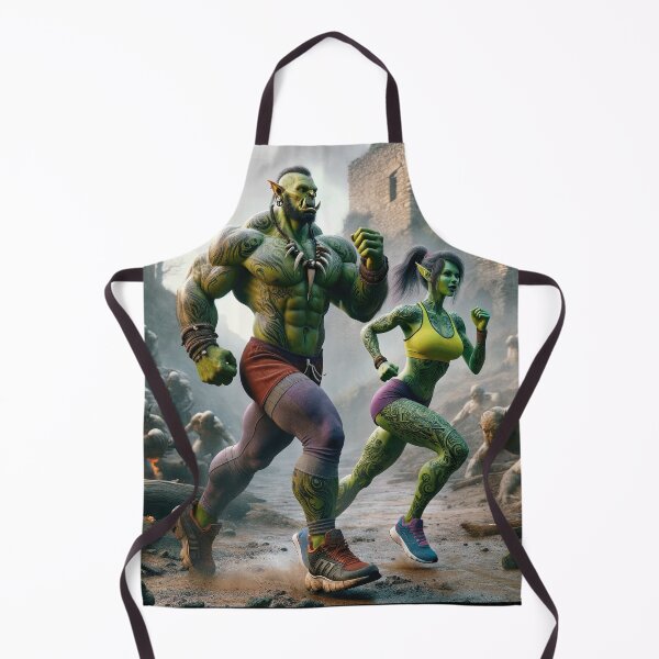 Item preview, Orcs Love to Jog designed and sold by Matthew Kinnersly.
