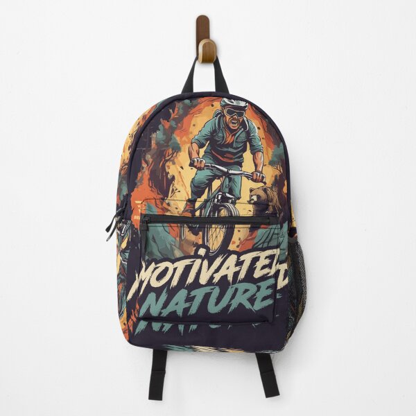 Item preview, Motivated by Nature. Downhill bike, gift cycling cyclist mountain biker designed and sold by BRUNTadventures.
