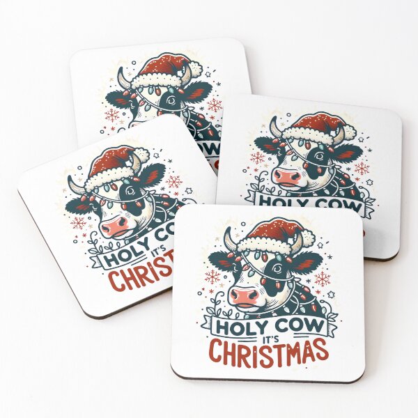 Aperçu de l'œuvre Sainte vache, c'est Noël créée et vendue par NavyPanda.