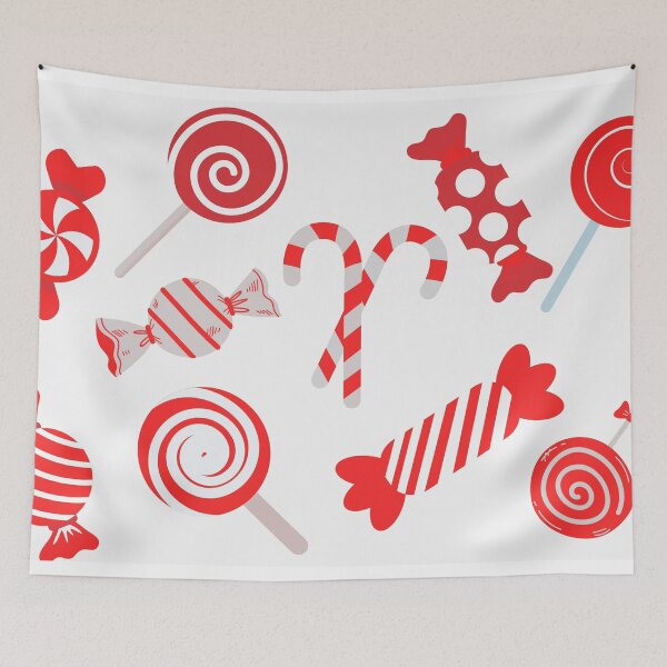 Item preview, Red and white candies and cristmas and New Year sprinkles designed and sold by MPDesign84.