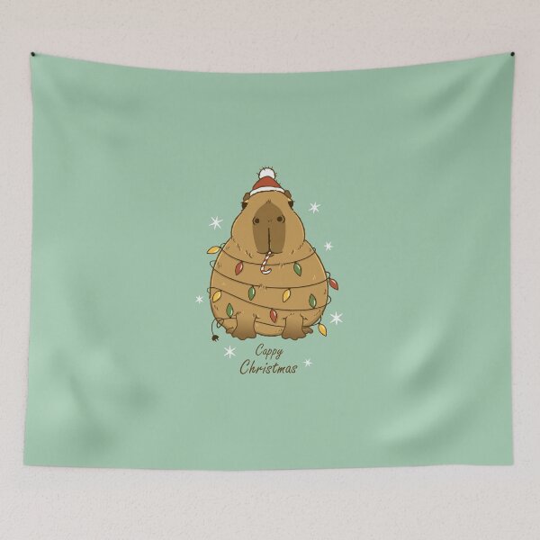 Item preview, A Cappy Christmas - With Cute Capybara designed and sold by Abhishek Goldar.