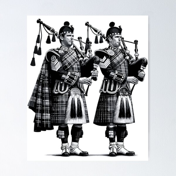 Item preview, Scottish highland pipers designed and sold by LongIslandDesgn.
