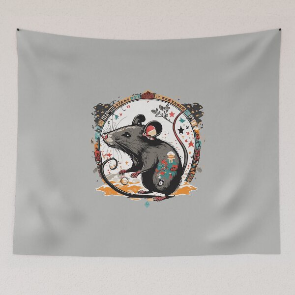 Item preview, Rat Illustration designed and sold by Corner-Distro.
