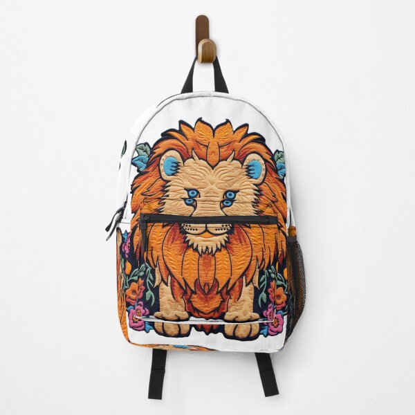 Item preview, Personalised Embroidery Appliqué Artwork of a Regal Big Kitty Cat | Lion Head designed and sold by PaddyMcKhan.