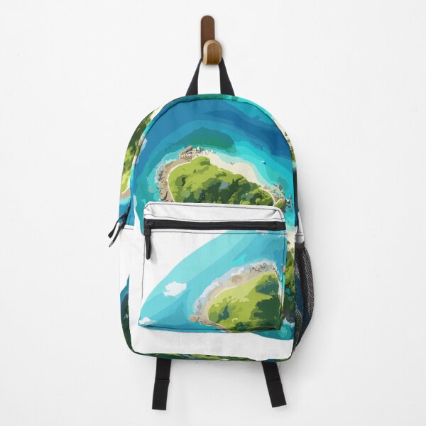 Item preview, Aerial view of a tropical island designed and sold by LongIslandDesgn.