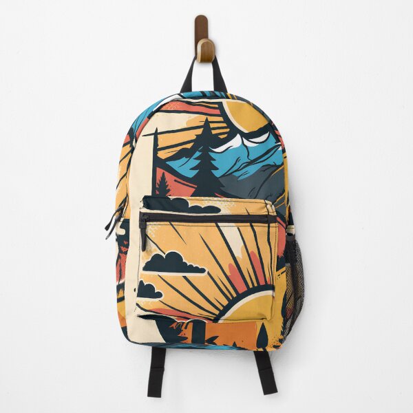 Item preview, Mountain landscape with sun and forest designed and sold by randrdesign.