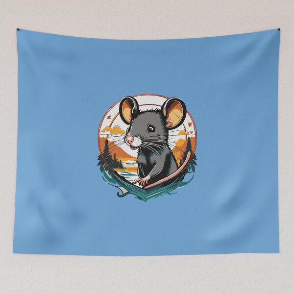 Item preview, Cute Rat Illustration designed and sold by Corner-Distro.