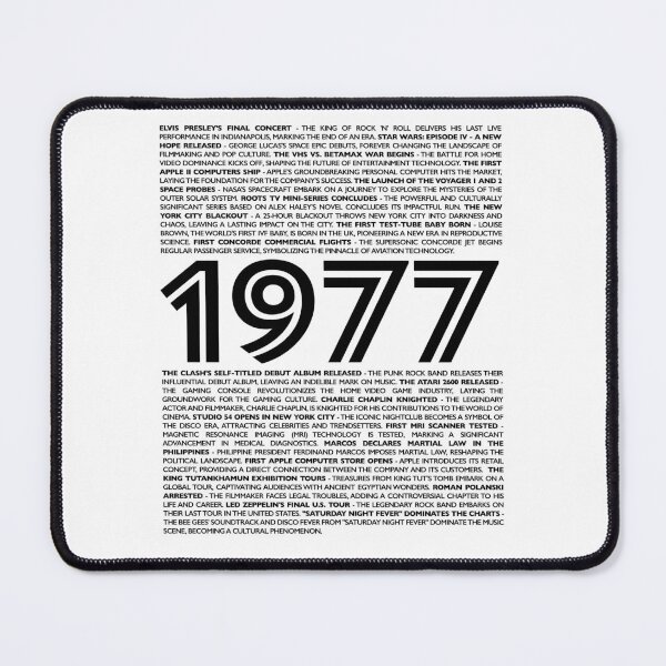 Item preview, 1977 Nostalgia Collection: Journey Back to the Iconic Year of Your Birth designed and sold by ShobulousStudio.