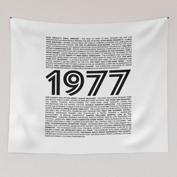 Item preview, 1977 Nostalgia Collection: Journey Back to the Iconic Year of Your Birth designed and sold by ShobulousStudio.