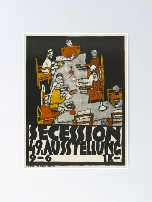 HD. Poster for the 49th Exhibition of the Vienna Secession, by