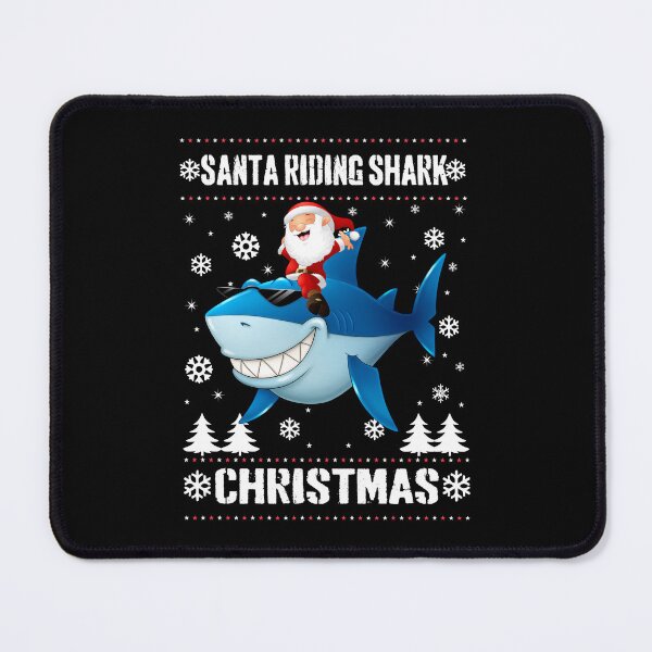 Item preview, Santa Riding Shark Christmas Pajama designed and sold by CreativeTag.