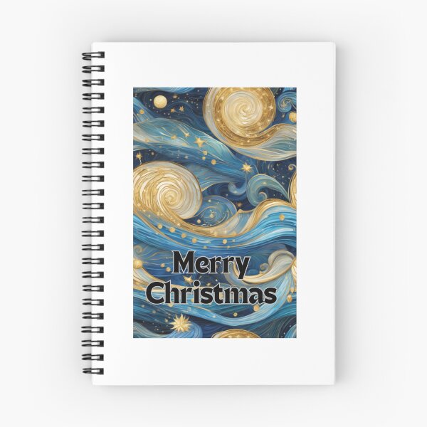 Aperçu de l'œuvre Modèle en spirale Joyeux Noël créée et vendue par SamArtHive.