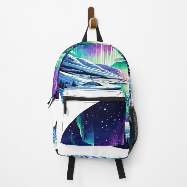 Item preview, Glowing aurora over ice landscape designed and sold by LongIslandDesgn.