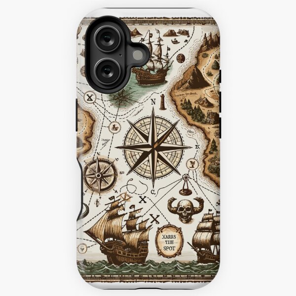 Item preview, Historical pirate treasure map designed and sold by LongIslandDesgn.