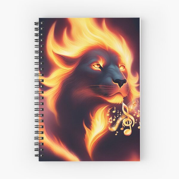 Item preview, Burning Music Lion designed and sold by TakeThis4.