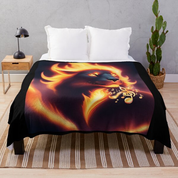 Item preview, Burning Music Lion designed and sold by TakeThis4.