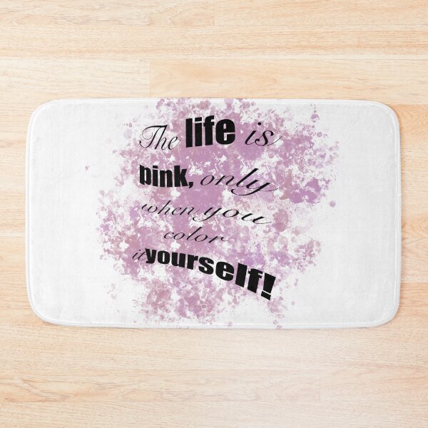 Item preview, Colorful Manifesto - 'Life in Pink' Inspirational Quote Art designed and sold by SmartDesignByBB.