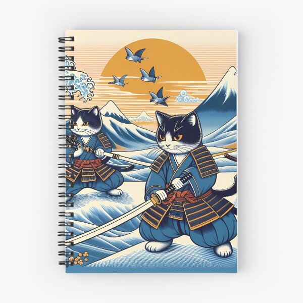 Item preview, Samurai Cats anime Watercolor landscape. iPhone and Samsung Galaxy case cover designed and sold by RoManSmArt.